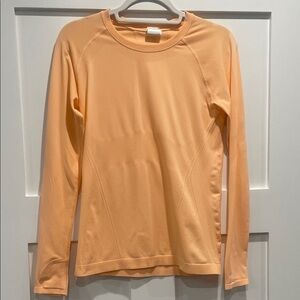 Athleta Apricot Momentum Long Sleeve Shirt